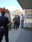 Входа на блока, където стана клането