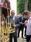Премиерът запали свещичка за ЧРД в Дивотинския манастир