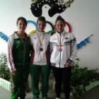 Посрещнаха тържествено трите момичета, които се върнаха с медали от европейското