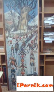 Картина на Златю Бояджиев в библиотеката в Перник-1
