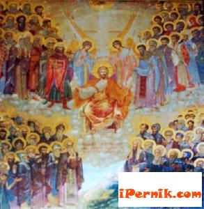 Икона на всички български светии - Николай Шелехов - Игуменарната на Рилски мана