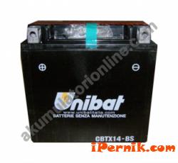 Мото акумулатор 12V/14Ah CBTX14-BS UNIBAT AGM 1363956194