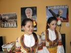 Девойки в национални насии за освещаване на клуба на Атака в Радомир 