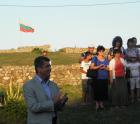 Президентът Георги Първанов на крепостния хълм в Перник- 19.08.2011